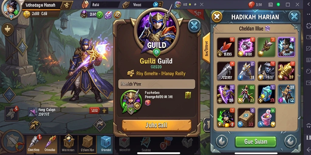 Screenshot menggambarkan fitur bonus yang menguntungkan.