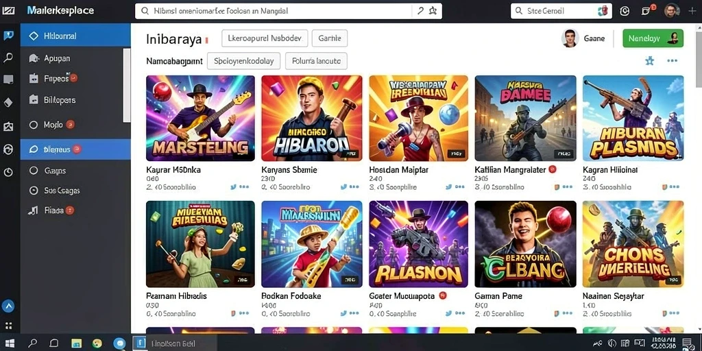 Desain grafis yang memukau dan modern.